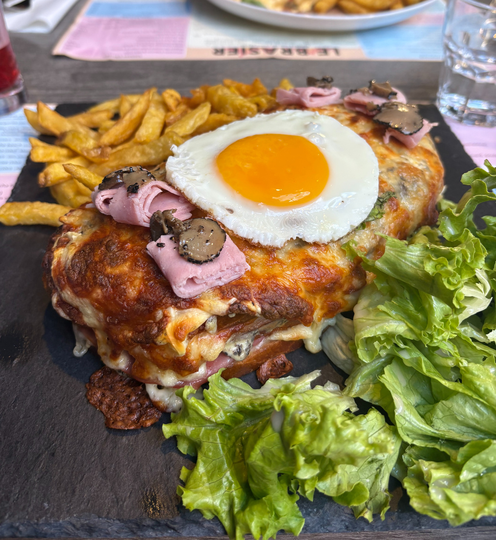 Croque madame à la truffe